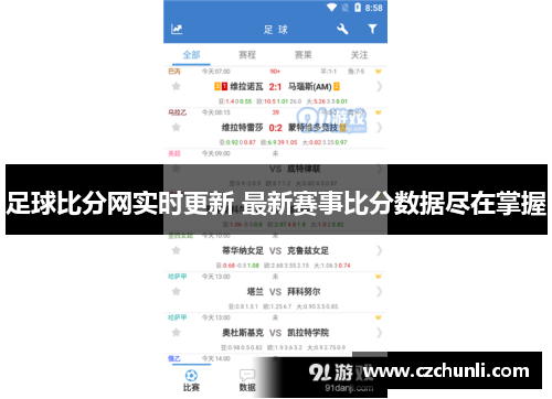 足球比分网实时更新 最新赛事比分数据尽在掌握